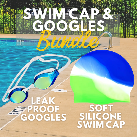 Swim Cap and Goggle Bundle